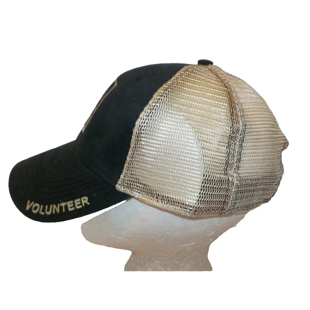 RMEF Team Elk Trucker Hat Ball Cap Rocky Mountain Elk Foundation Black/Tan OSFM